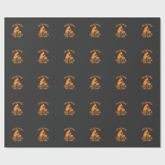Lustiger Hexenkessel Halloween Geschenkpapier (Flach)