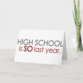 Lustiger Highschool Absolvent Karte