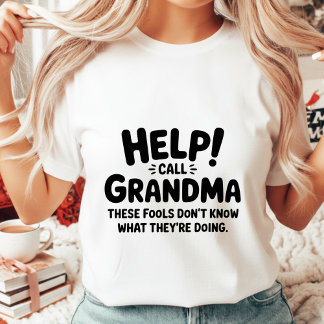 Lustiger Hilferuf Oma Frauen Oma Geschenk T-Shirt