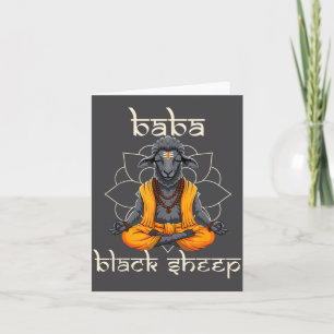 Lustiger Hindu-Ritual-Schaf-Humor Sadhu Guru Witty Karte