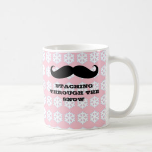 Lustiger Hipster-Schnurrbart-Feiertag Xmas-Schnurr Kaffeetasse