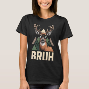 Lustiger Hirsch Jagd Camo Hut Jugend Kinder S T-Shirt