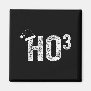 Lustiger Ho Ho Ho Ho3 Mathelehrer Santa Hut Weihna Magnet