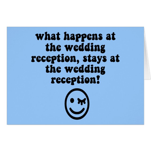 Lustiger Hochzeits-Empfang (Vorderseite (Horizontal))