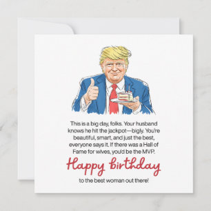 Lustiger Hochzeitstag der Ehefrau  Karte