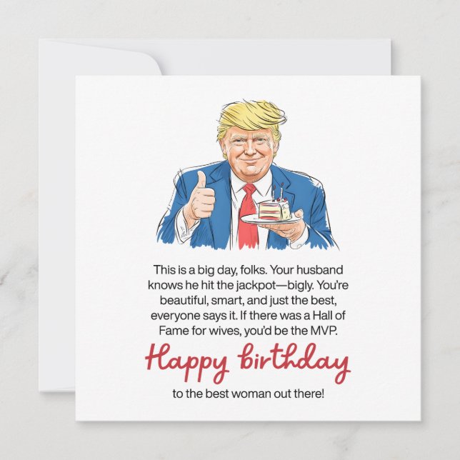 Lustiger Hochzeitstag der Ehefrau  Karte (Vorderseite)