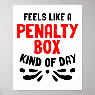 Lustiger Hockey fühlt sich wie ein Strafbank Hocke Poster