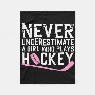 Lustiger Hockey Für Frauen Mädchen Eishockey-Spiel Fleecedecke