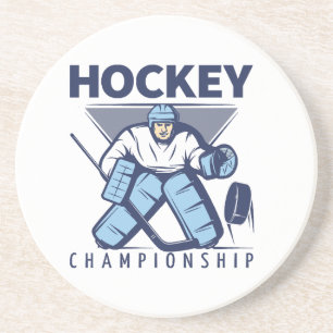 Lustiger Hockey Getränkeuntersetzer