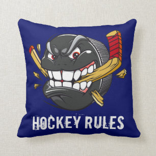 Lustiger Hockey-Puck Pillows Hockey-Regeln Kissen