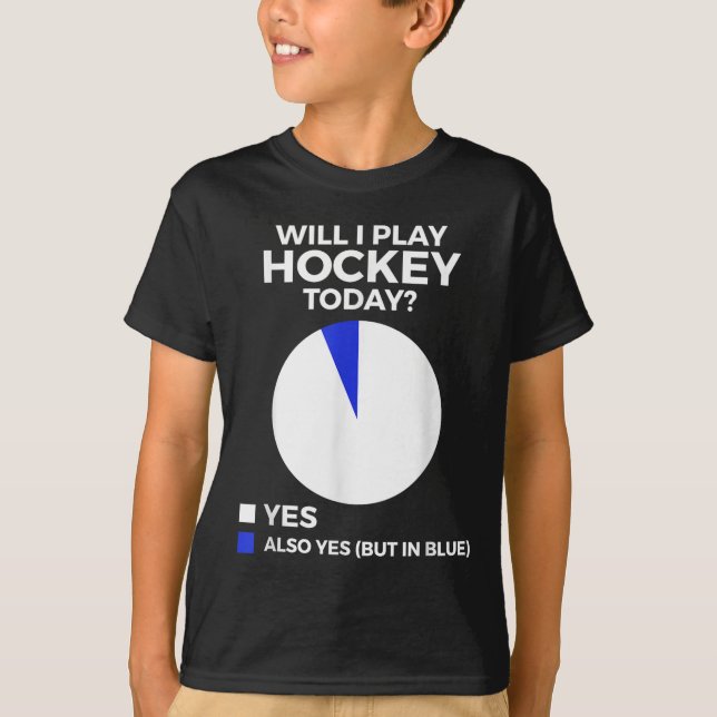 Lustiger Hockey  T-Shirt (Vorderseite)