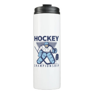 Lustiger Hockey Thermosbecher