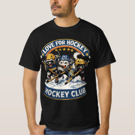 Lustiger Hockey-Tiere-Club - Klassische Hockey-Lie T-Shirt