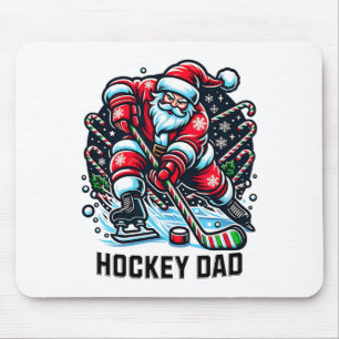 Lustiger Hockey-Vater Weihnachten Und Sport Und Fe Mousepad