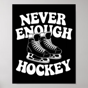Lustiger Hockeyliebhaber Männer Frauen Jungen oder Poster