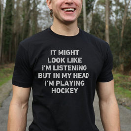 Lustiger Hockeyspieler T-Shirt