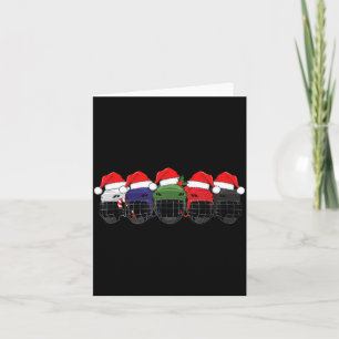 Lustiger Hockeyspieler Weihnachten xmas Männer Fra Karte