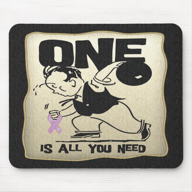 Lustiger Hodenkrebs-Überlebender Mousepad (Vorne)