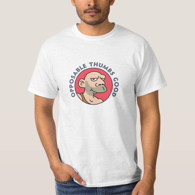Lustiger Höhlenbewohner T-Shirt (Vorderseite)
