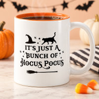 Lustiger Hokuspokus schwarze Katze Hexe Halloween