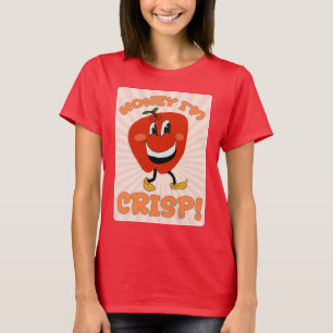 Lustiger Honey Crisp Cartoon-Charakter-Slogan T-Shirt