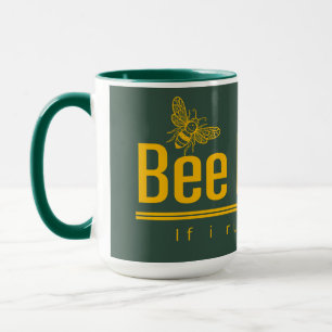 Lustiger Honigbienenliebhaber Bienenhalter Gelb Tasse