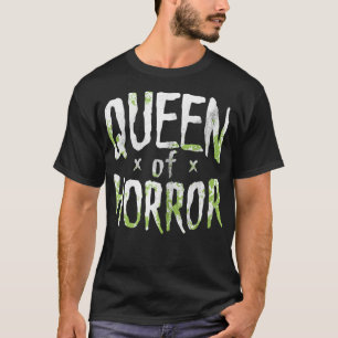 Lustiger Horrorfilm-Fan Halloween-Königin-Gesche T-Shirt