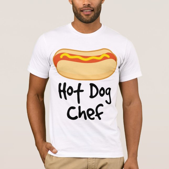 Lustiger Hotdog-Koch, der Geschenk kocht T-Shirt (Vorderseite)