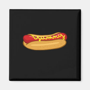 Lustiger Hotdog-Liebhaber-Auftritt Magnet