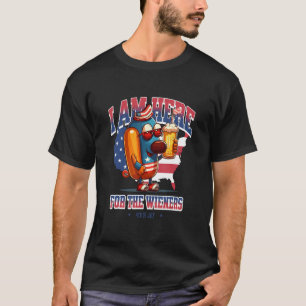 Lustiger Hotdog Wurst 4. Juli Patriotisch T-Shirt
