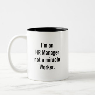 Lustiger HR-Manager Zweifarbige Tasse