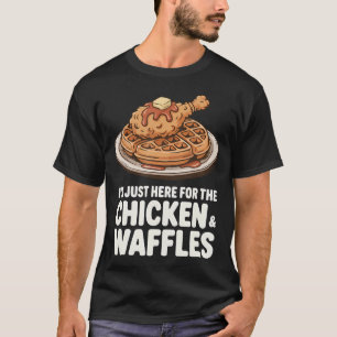 Lustiger Huhn-Und-Waffeln-Brunch-Liebhaber T-Shirt