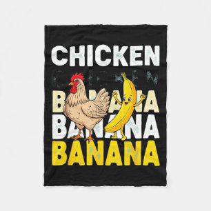 Lustiger Hühner-Bananen-Tanz-Meme für Kinder & Fleecedecke