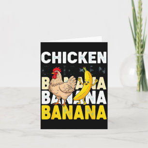 Lustiger Hühner-Bananen-Tanz-Meme für Kinder & Karte