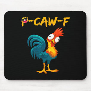 Lustiger Hühner Humor Zitat Hahn Meme Kräh F Mousepad