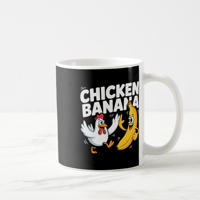 Lustiger Hühner-Nana-Tanz  Kaffeetasse (Rechts)