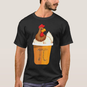 Lustiger Hühner Pot Pi Tag 3 14 Mathe Lehrer Männe T-Shirt