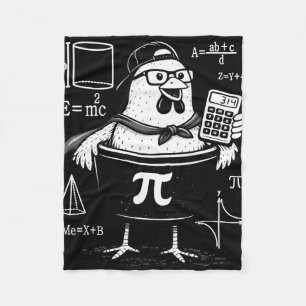 Lustiger Hühner-Topf-Rechner Mathematik-Lehrer  Fleecedecke