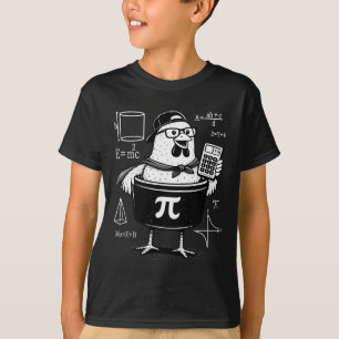 Lustiger Hühner-Topf-Rechner Mathematik-Lehrer  T-Shirt