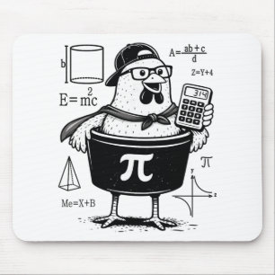 Lustiger Hühner-Topf-Rechner Mathematiklehrer Mousepad