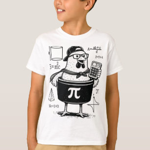 Lustiger Hühner-Topf-Rechner Mathematiklehrer T-Shirt
