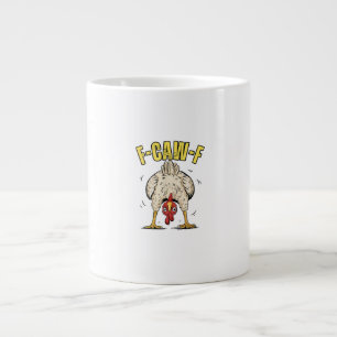 Lustiger Hühnerarsch F-Caw-F Hahn Landhenne Küken Jumbo-Tasse