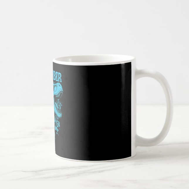 Lustiger Hühnerdinosaur Erinner dich Wer Du Bist E Kaffeetasse (Rechts)