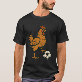 Lustiger Hühnerfußball T-Shirt