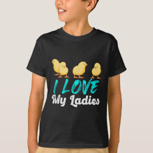Lustiger Hühnerhumor Ich Liebe Meine Damen Süße Fa T-Shirt
