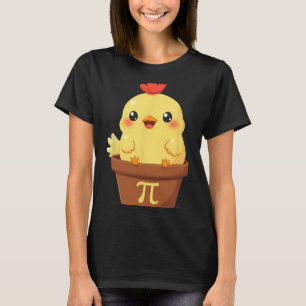Lustiger Hühnerpotti-Tag-Pie-Mathe-Lehrer Liebhabe T-Shirt