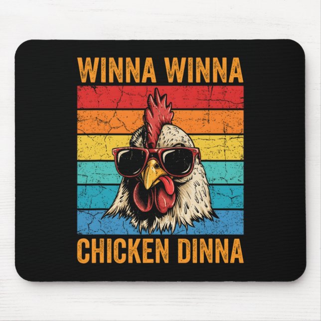 Lustiger Hühnerwitz Hennen Kleinbauer Siedler _3 Mousepad (Vorne)