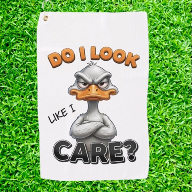 LUSTIGER Humor ENTE  Golfhandtuch (Funny Golf Duck Unisex Golfer Gift)