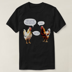 Lustiger Humor Warum überquerte das Huhn die Straß T-Shirt