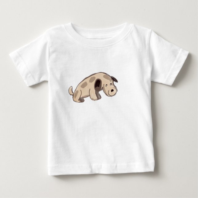 Lustiger Hund Baby T-shirt (Vorderseite)